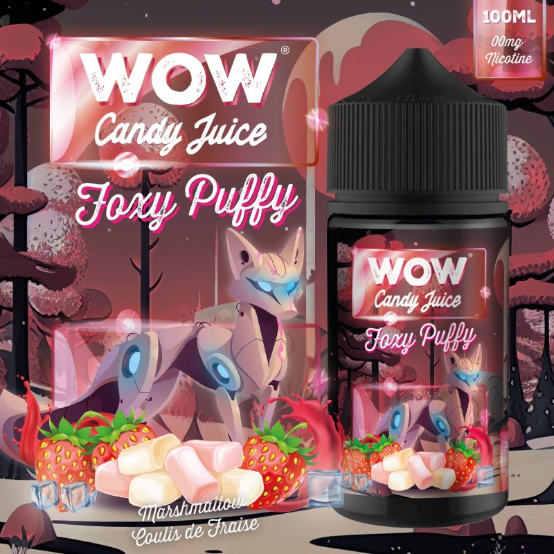 Wow Candy Juice Foxy Puffy 100ml Tahiti Vaposhop 4449